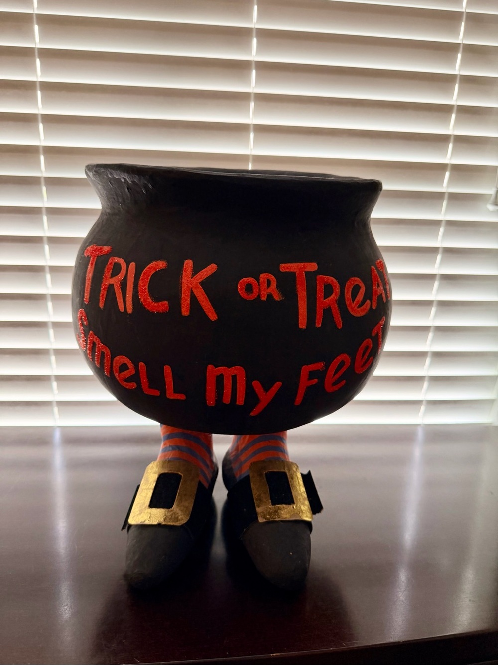 One of a Kind Halloween Trick or Treat Smell My Feet Candy Basket